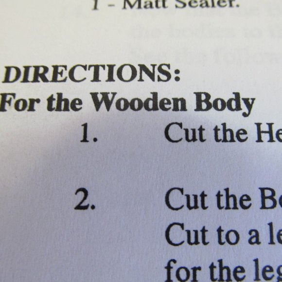 Happy Hollow Creations Tole Painting Pattern Raggedy Randy 35" Uncut - Picture 8 of 10